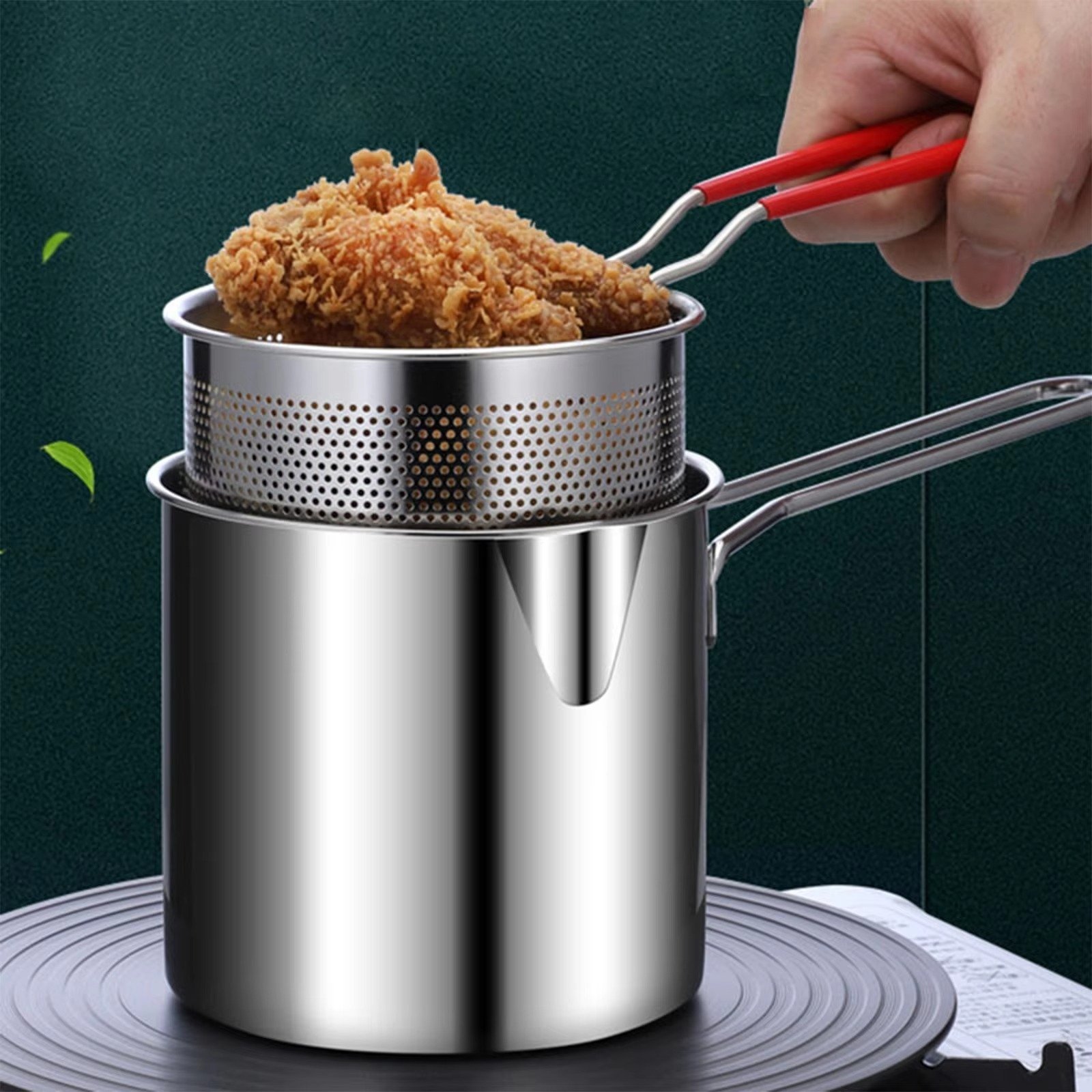 Stainless Steel Deep Fryer Pot - Image 4