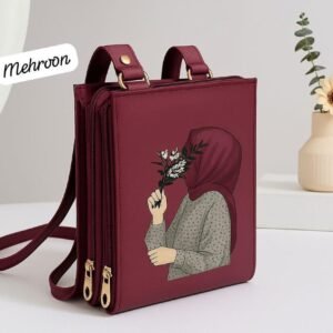 Elegance in Bloom: Illustrated Crossbody Mobile Wallet