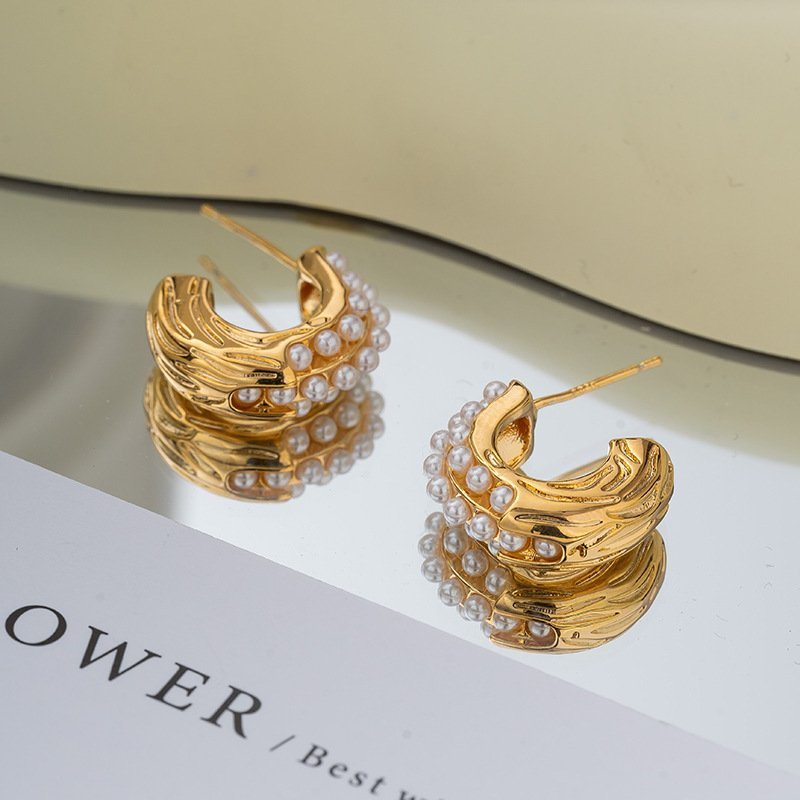 ZJX-169 Pearl Bali – Elegant Korean Style Earrings - Image 2