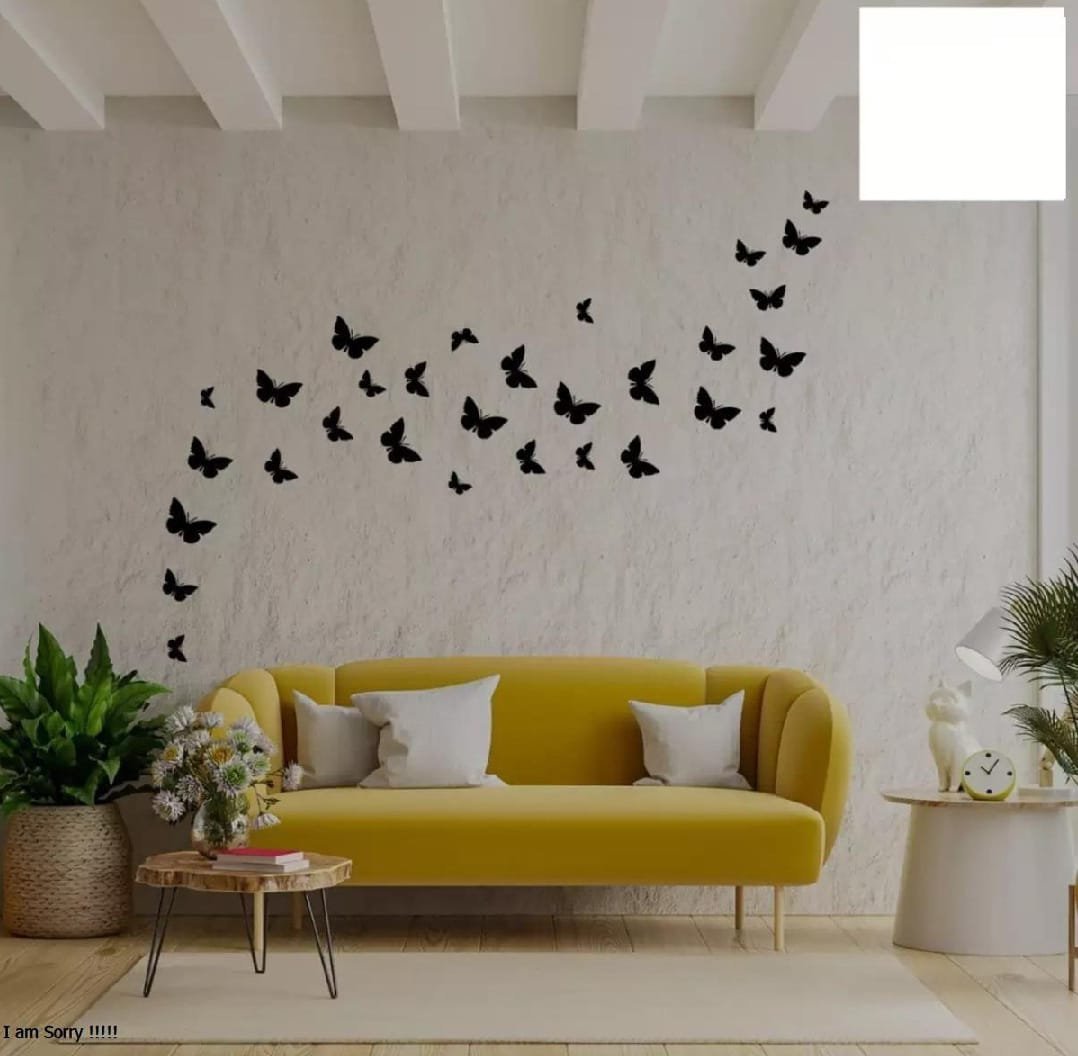 (pack of 30) 3D Wooden Butterfly Wooden Wall