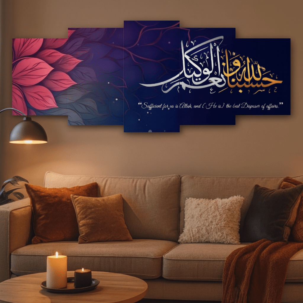 5-Piece Wooden Wall Frames Set – 16x40 Inch Ready Size - Image 2