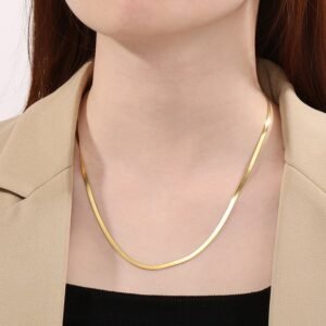 AWT-179 Thin Snake Chain- Golden