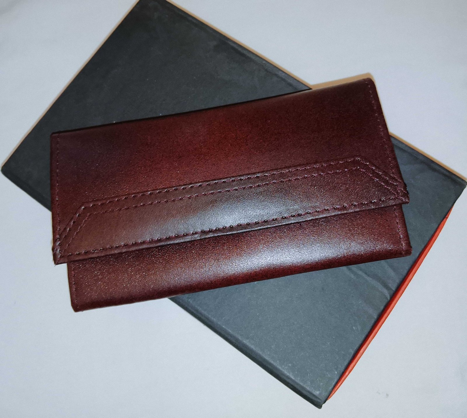 Leather Clutch Elegant Design Premium Quality Smooth Finish Easy Carry