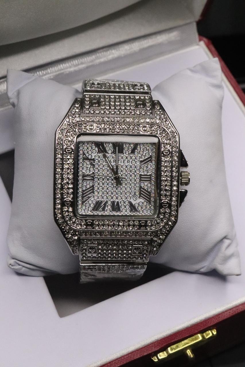 CTR Watch Stone Mens Striking Stone Finish Precision Quartz Comfortable