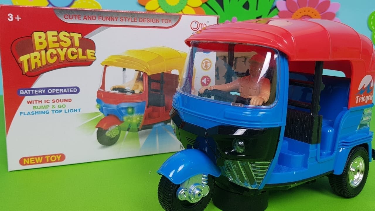 Musical Electric Tricycle Rickshaw Toy for Kids - Image 3